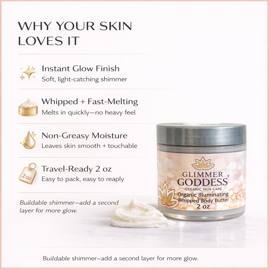 Organic Shimmer Body Butter 2oz