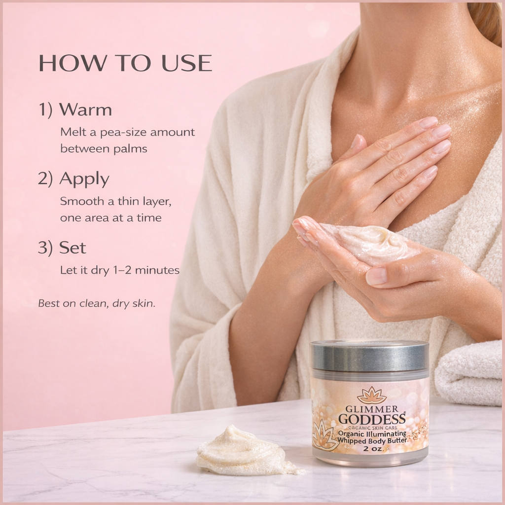 Organic Shimmer Body Butter 2oz
