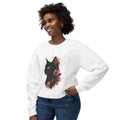 Black Cat Floral Crewneck Sweatshirt