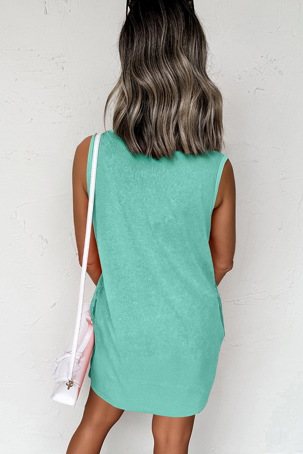 Beau Blue Mini Dress with Pockets